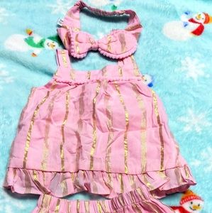 WONDER NATION ENFANTS BABY GIRL 3PC SET CLOTHES.